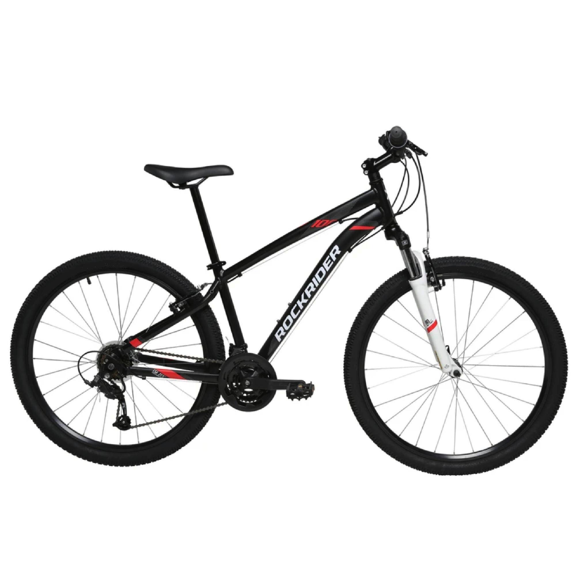 ROCKRIDER ST100 MOUNTAIN BIKE - BLACK -  1