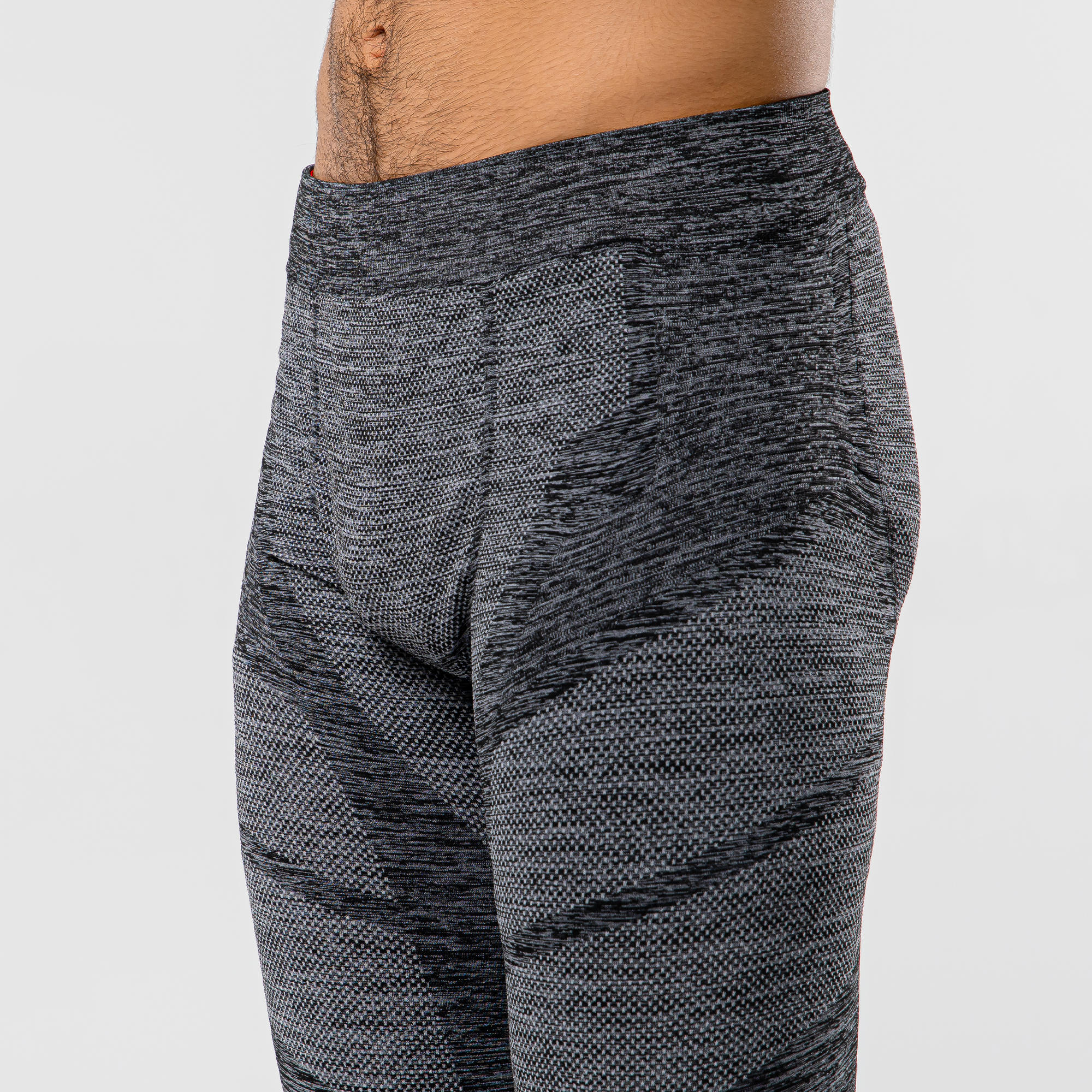 Men's Football Tights Keepdry 500 - Mottled Grey 2/8
