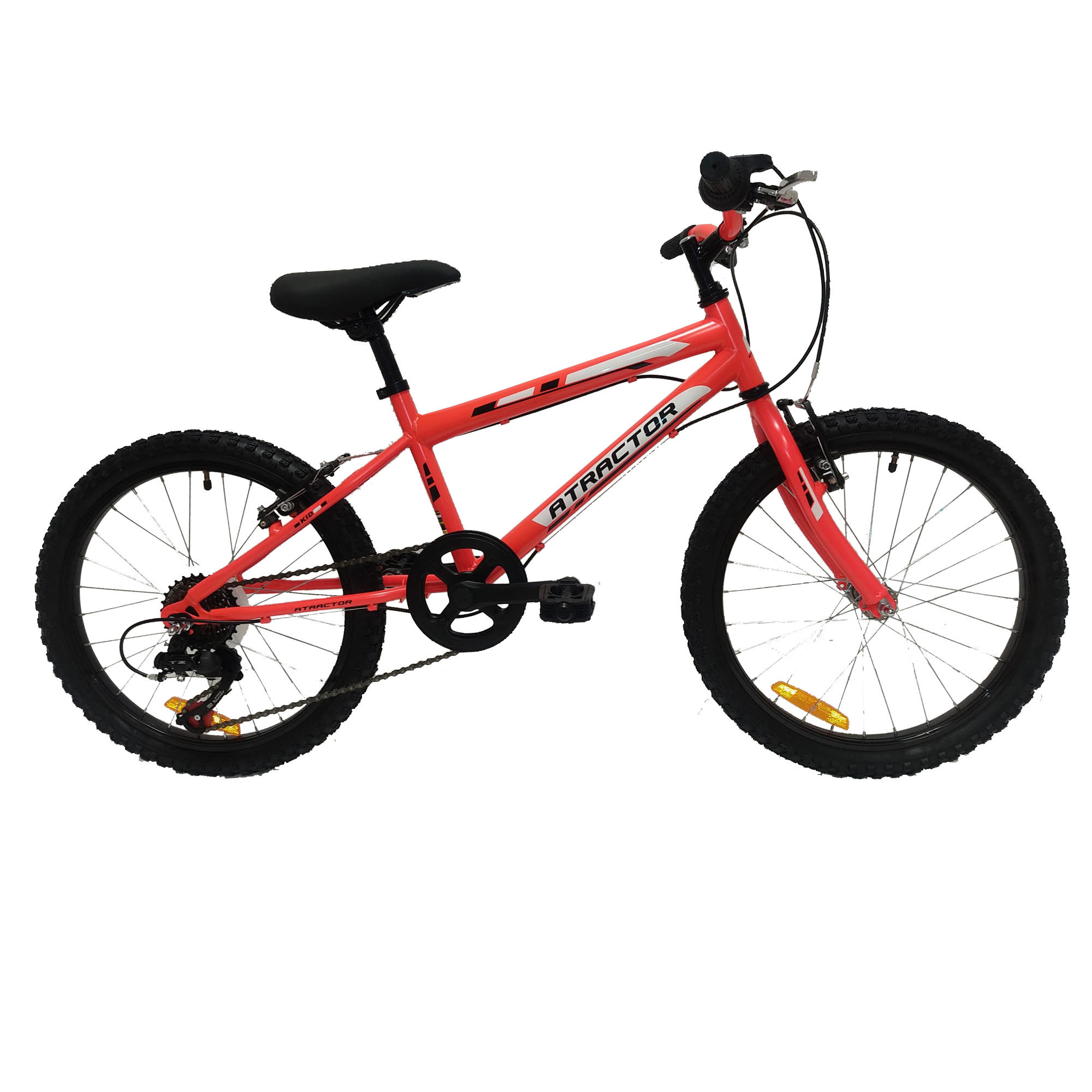 Bicicleta de montaña niños 20 pulgadas Atractor Shomano 7V naranja 6-9 años