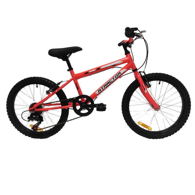 Bicicleta de montaña niños 20 pulgadas Atractor Shomano 7V naranja 6-9 años
