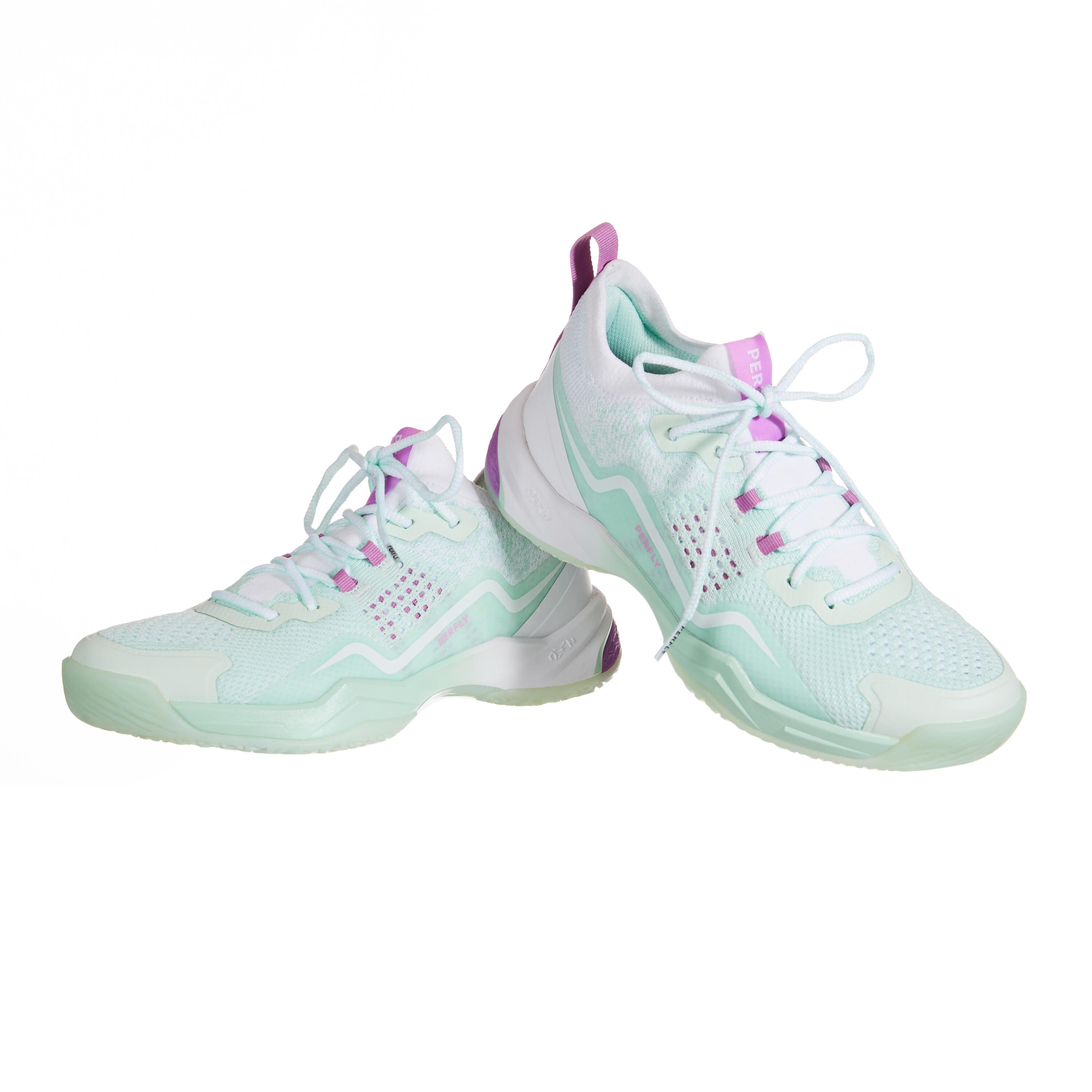 WOMEN BADMINTON SHOES BS 900 ULTRA LITE WHITE MINT 10/15