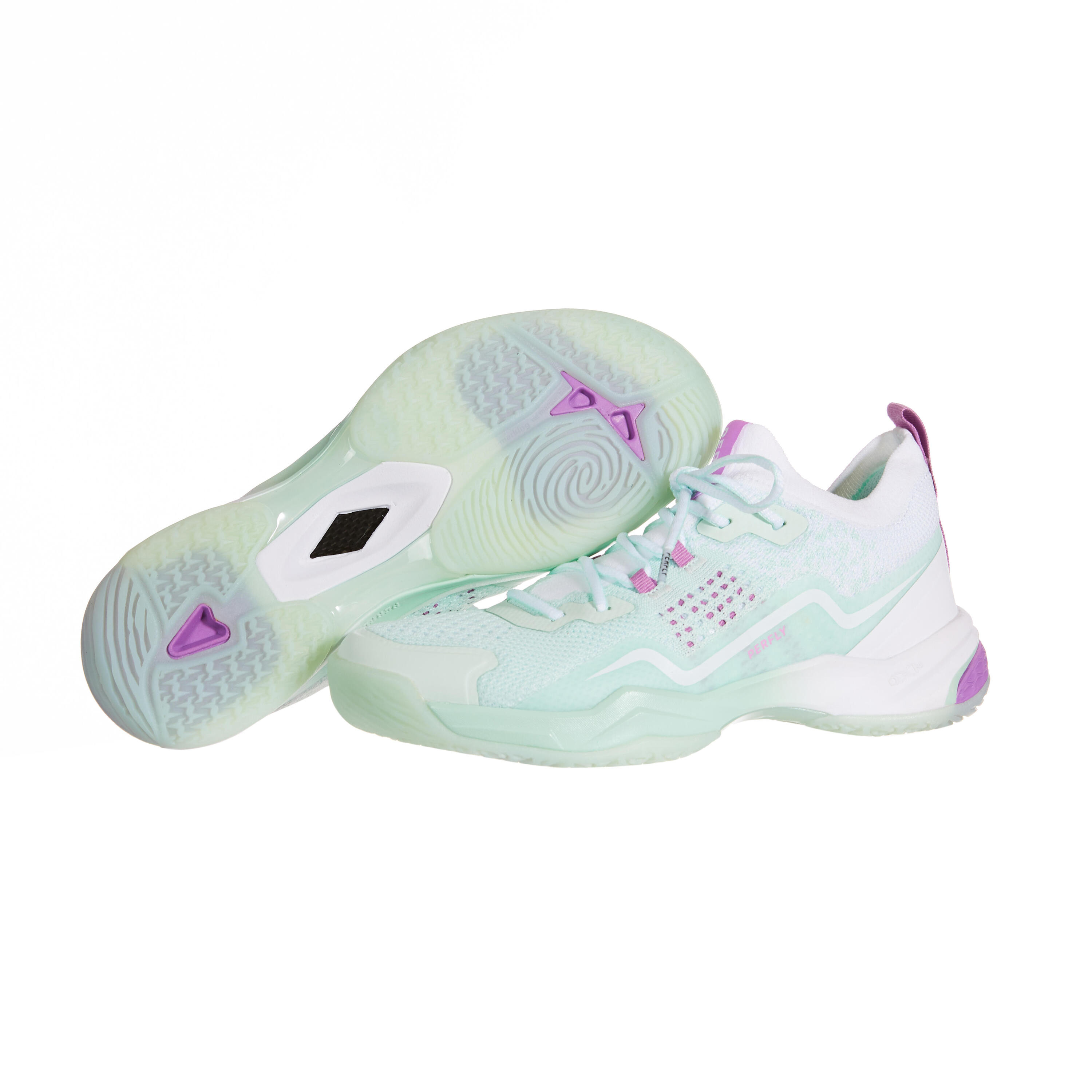 WOMEN BADMINTON SHOES BS 900 ULTRA LITE WHITE MINT 7/15
