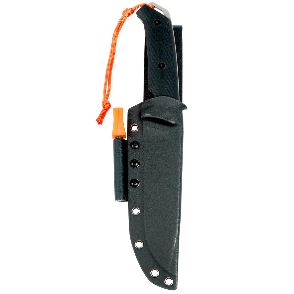 Bushcraft Heavy Duty Fixed-Blade Knife 15 cm SIKA 150 G10 - Black