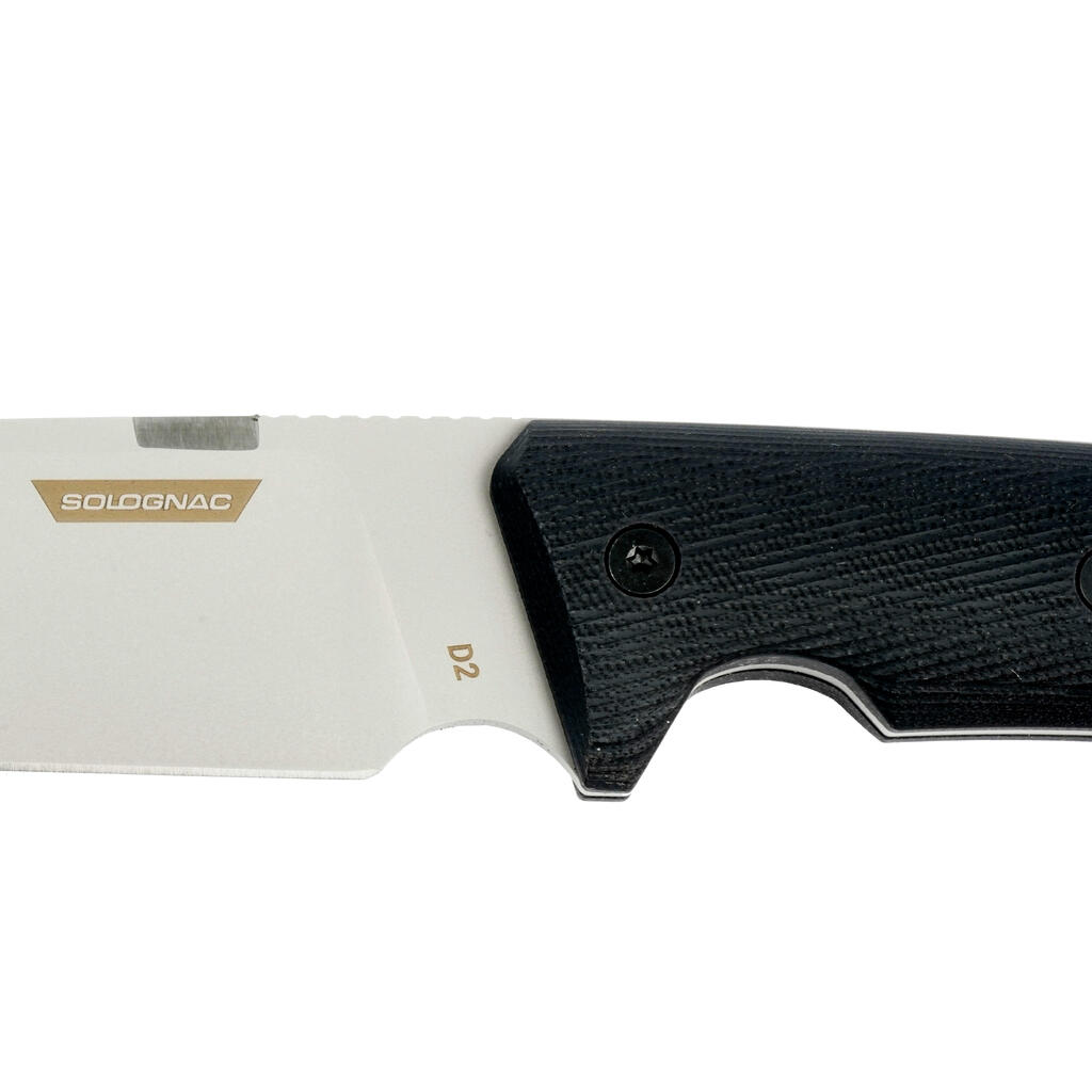 Bushcraft Heavy Duty Fixed-Blade Knife 15 cm SIKA 150 G10 - Black