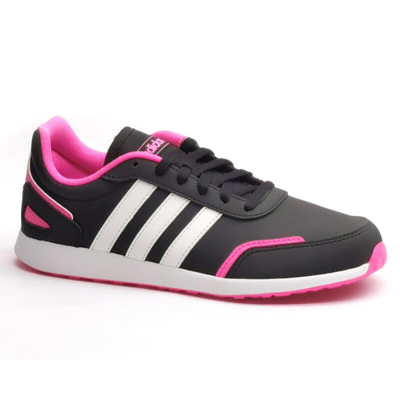 Scarpe camminata bambina SWITCH lacci nero-rosa