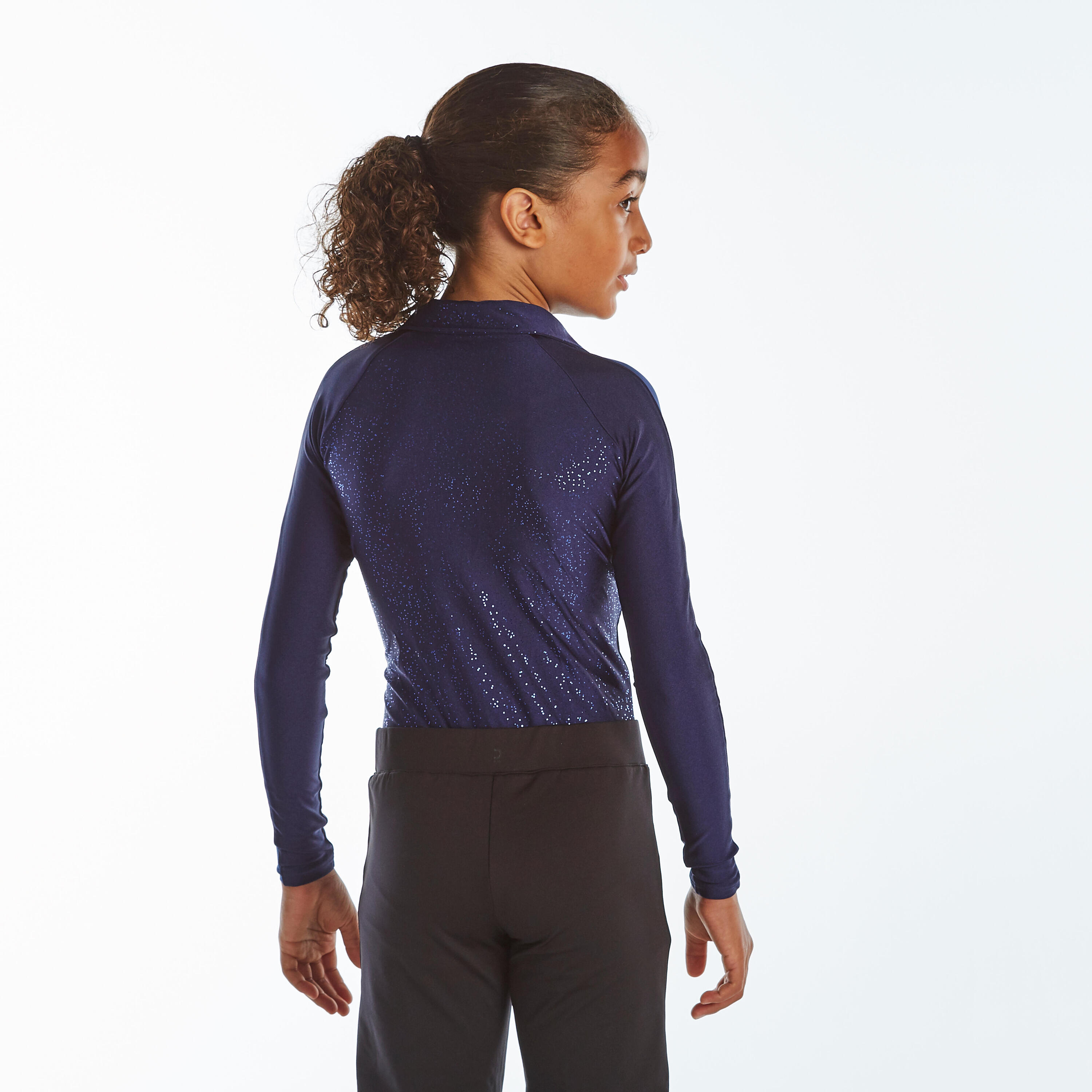 Boys' Figure Skating Top - Midnight Blue 4/11