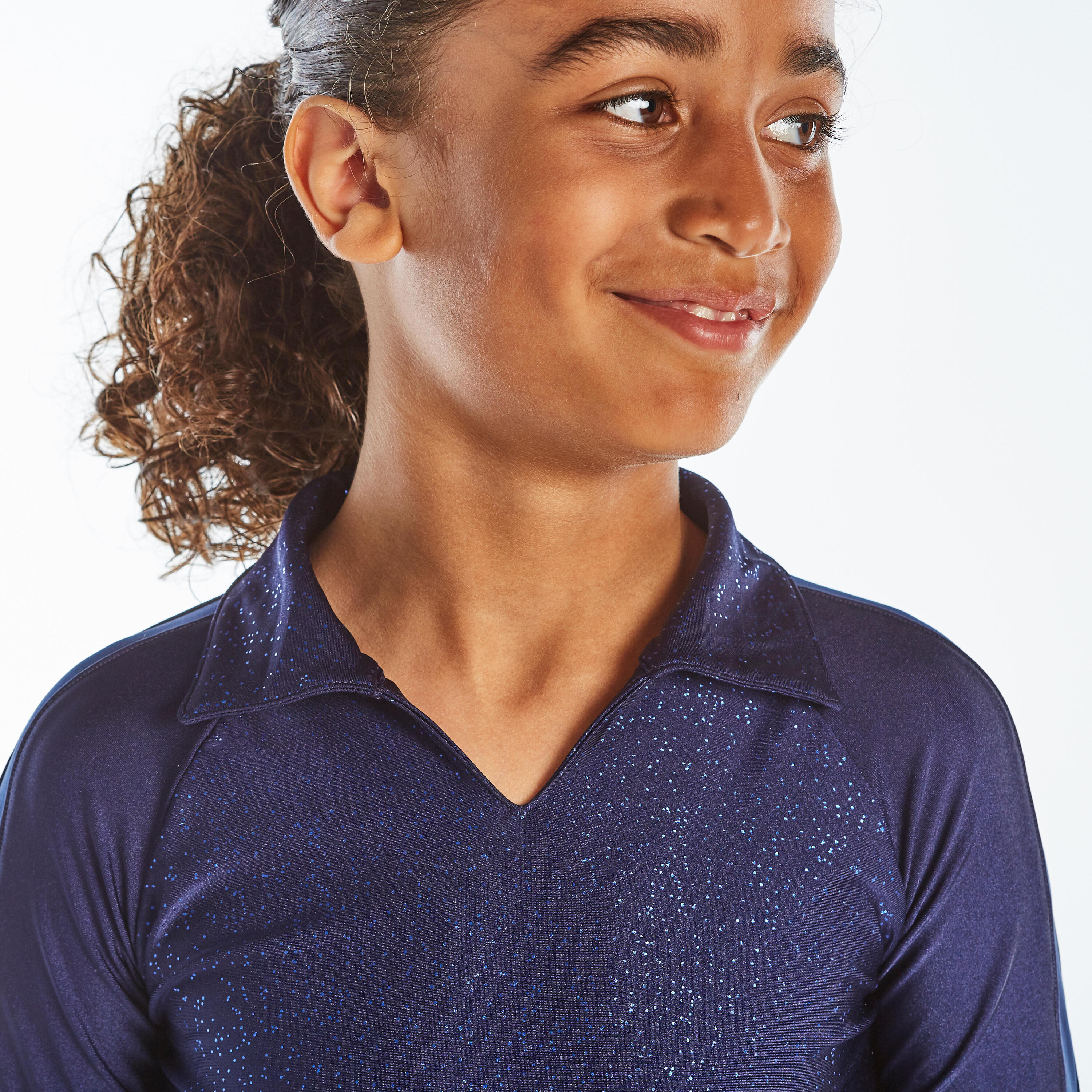 Boys' Figure Skating Top - Midnight Blue 7/11