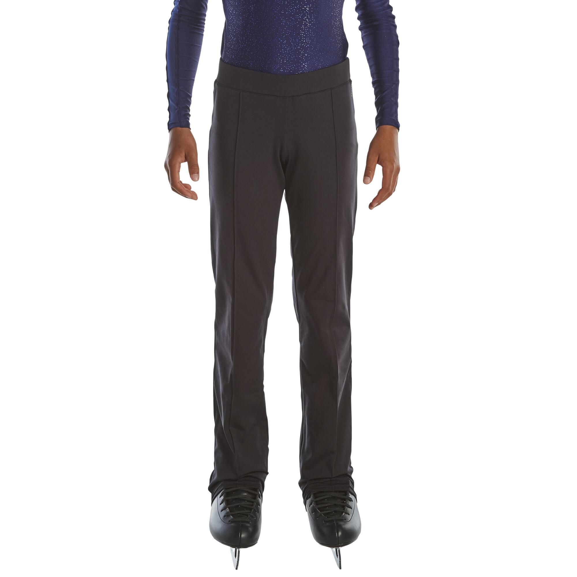 PANTALON PATINAJ artistic Negru Copii