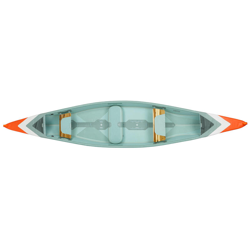 Canoe gonflabilă Drop Stitch înaltă presiune X500 4 locuri (2 adulți + 2 copii)