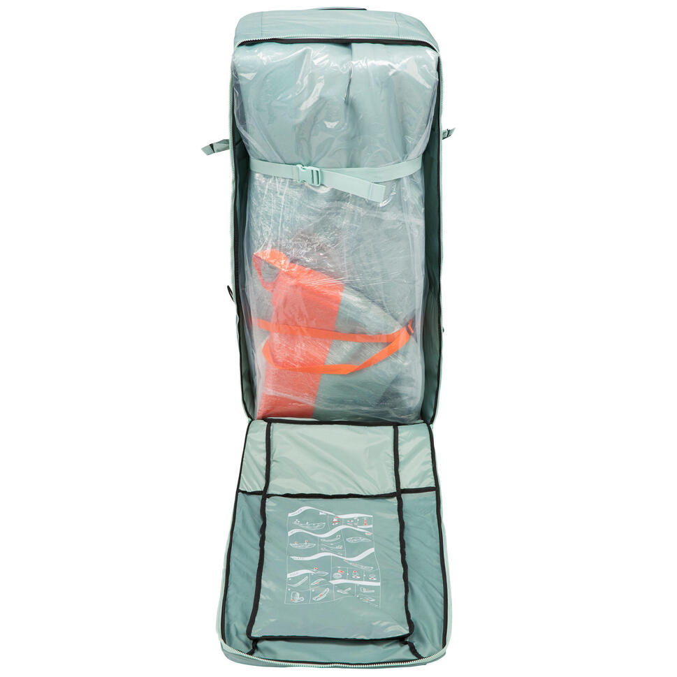 Canoë gonflable Drop Stitch haute pression X500 4 places (2 adultes + 2 enfants) ITIWIT Decathlon