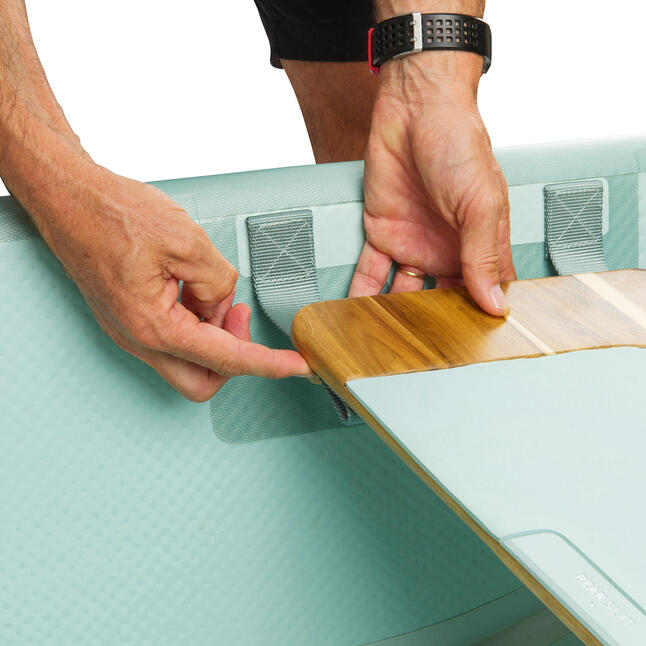 Canoë gonflable Drop Stitch haute pression X500 4 places (2 adultes + 2 enfants) ITIWIT Decathlon