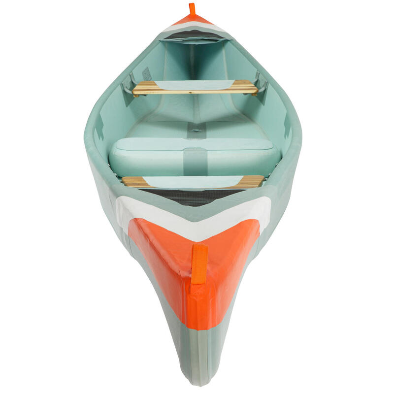 kayak insuflável Drop Stitch alta pressão X500 4 lugares (2 adultos+2 crianças)