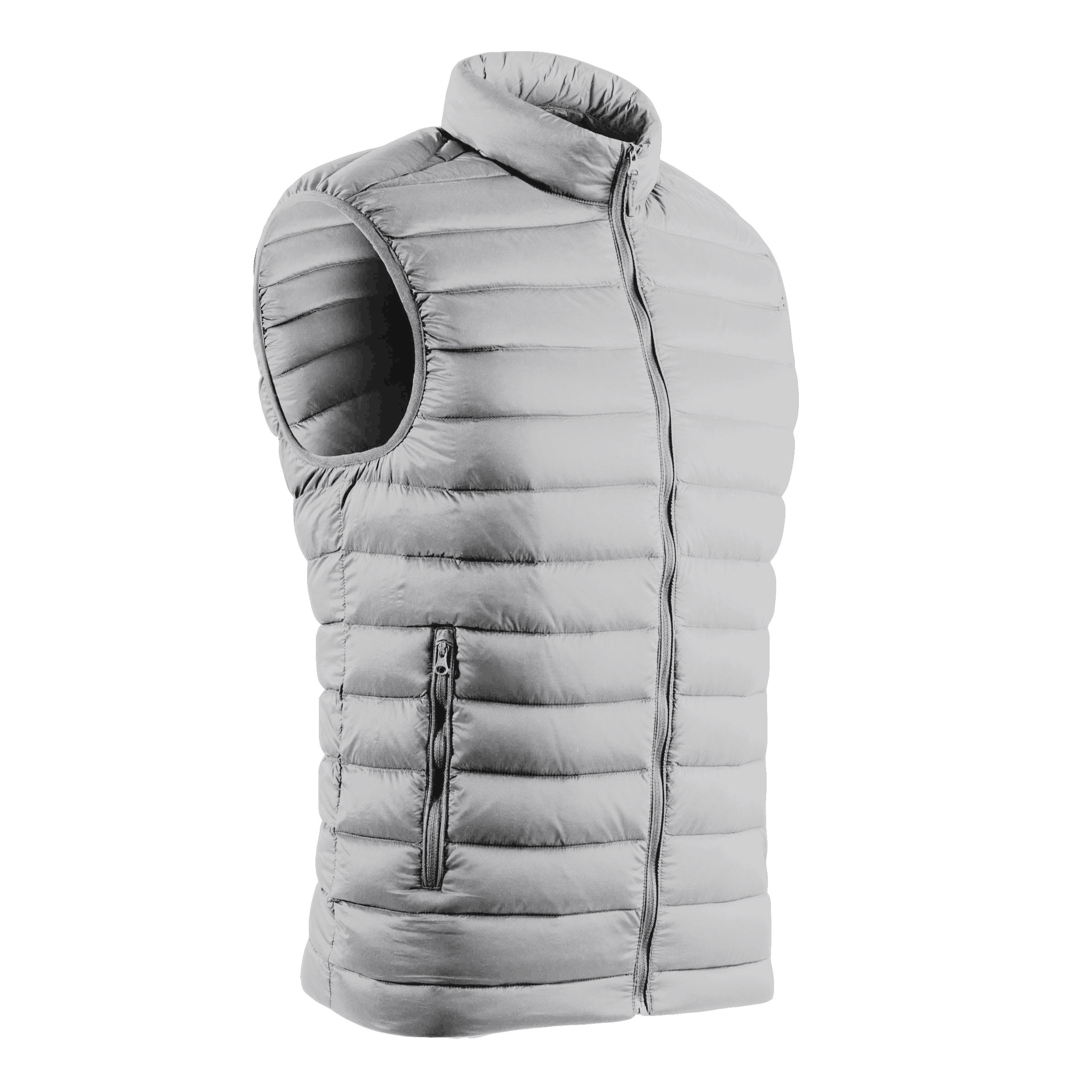 Men's sleeveless down golf jacket - MW500 light grey 1/7
