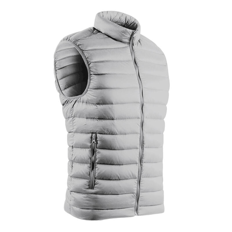 Doudoune duvet sans manches de golf homme MW500 gris clair