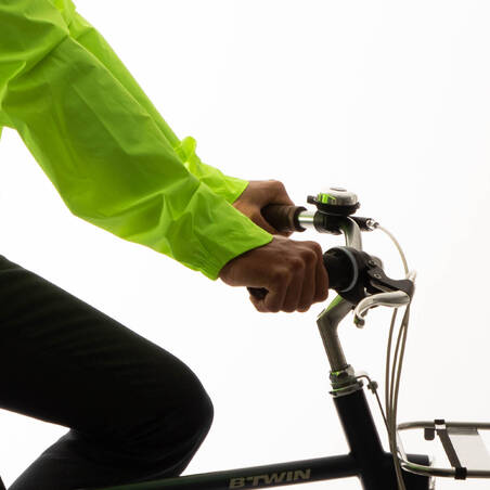 100 Jaket Bersepeda Perkotaan Tahan Air - Kuning Neon
