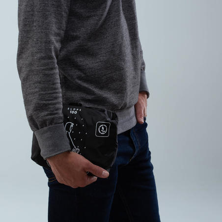 פונצ'ו דגם 100 לרכיבה עירונית - שחור