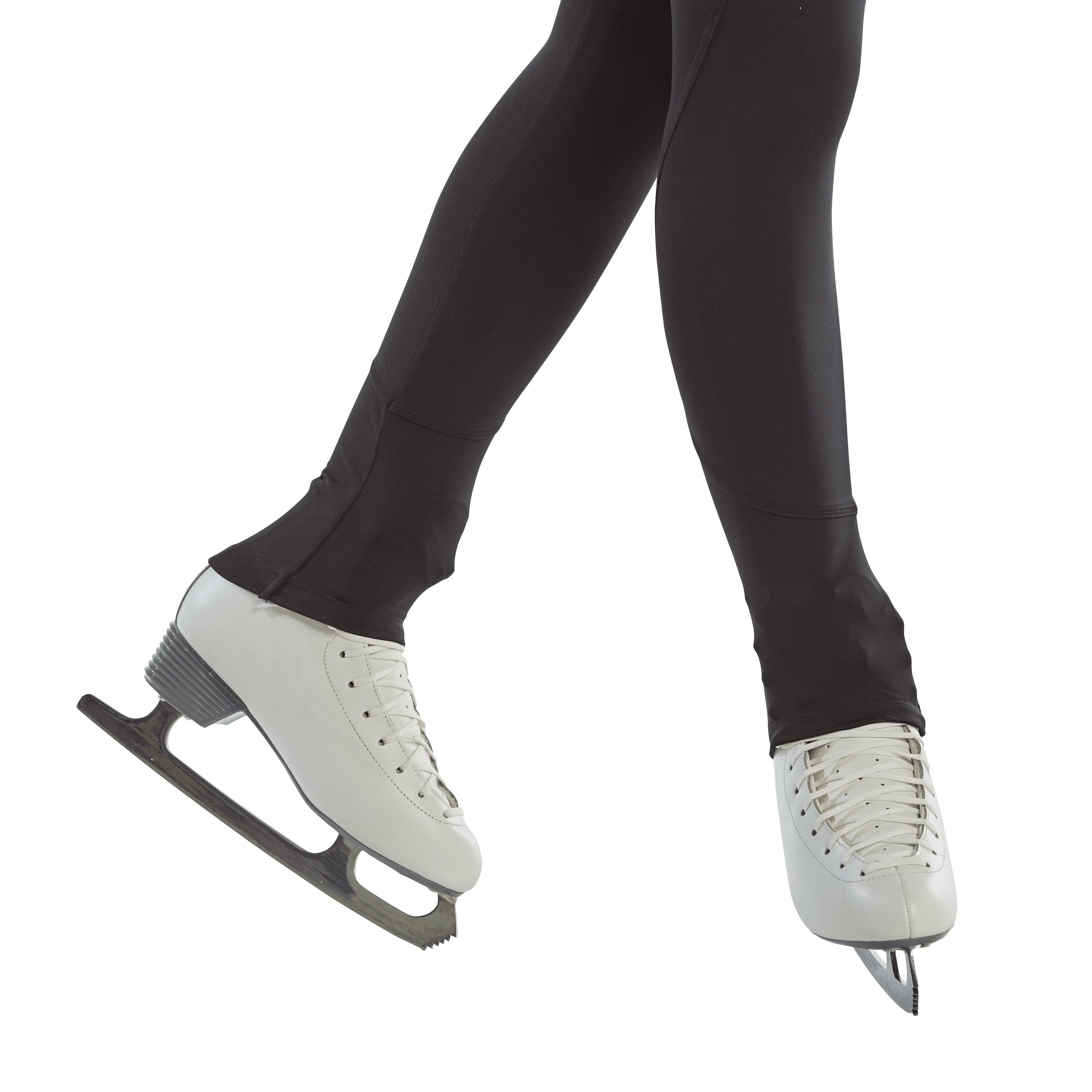 Adult Figure Skating Training Leggings Black AXELYS Decathlon