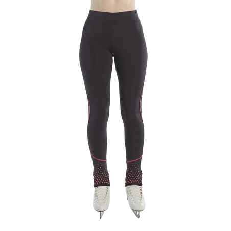 Girl's No-Slip Figure Skating Ignite Leggings In Black | Chique Sport