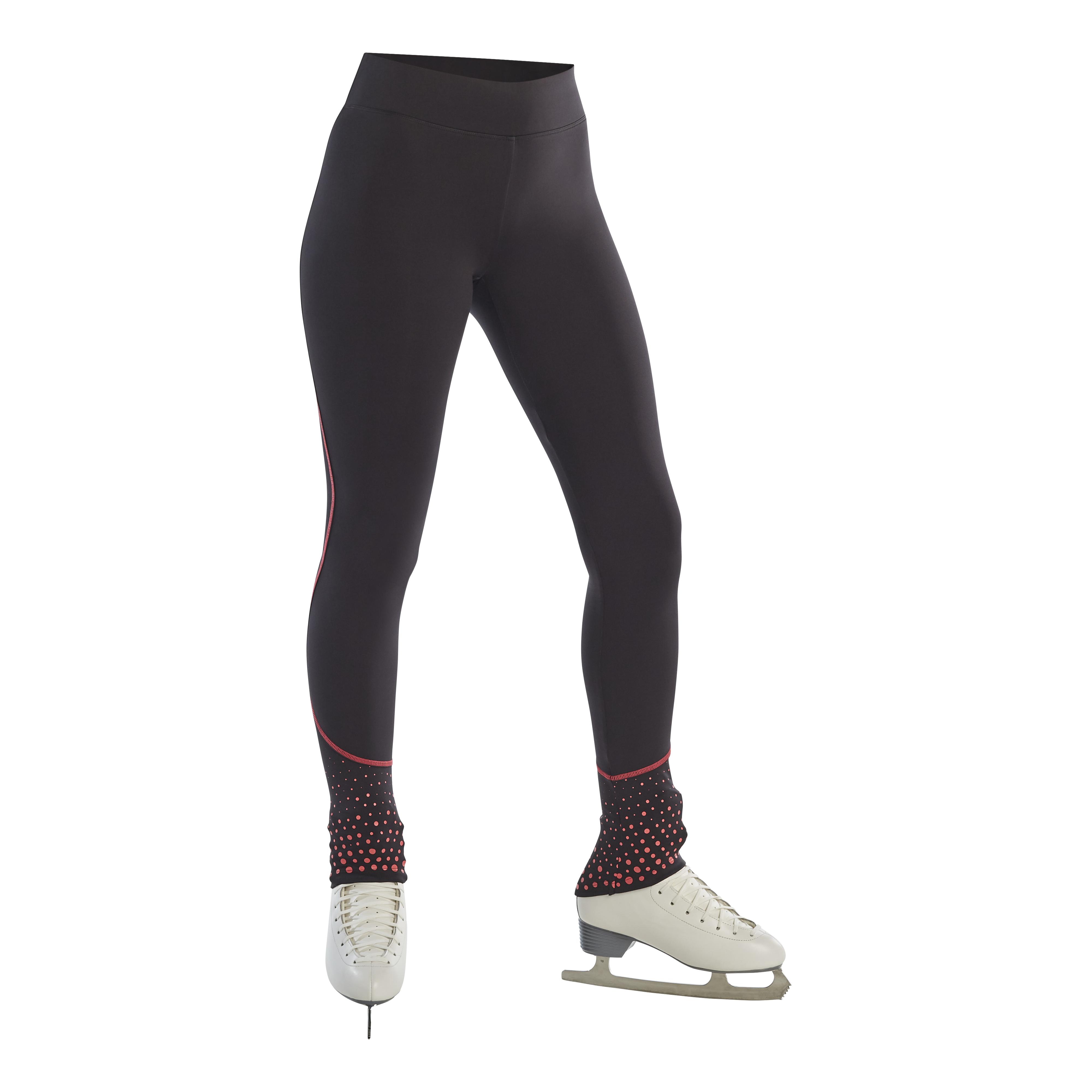 Adult Training Figure Skating Leggings Black Blue