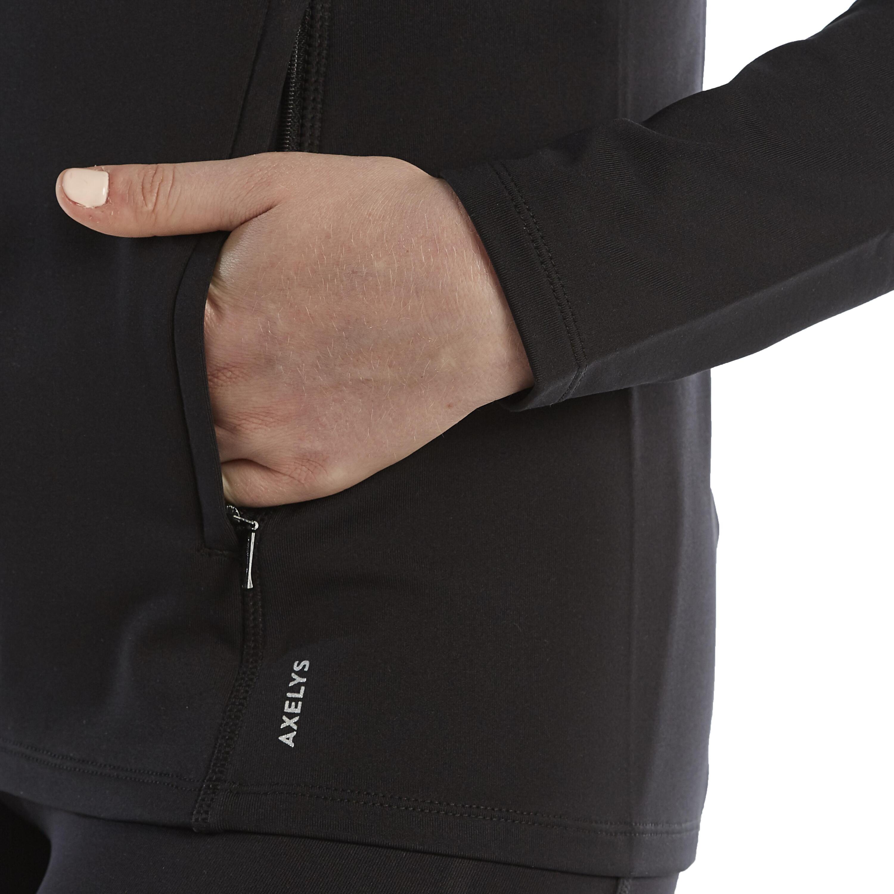 Gebraucht - Eiskunstlauf-Trainingsjacke Erwachsene schwarz 8/18