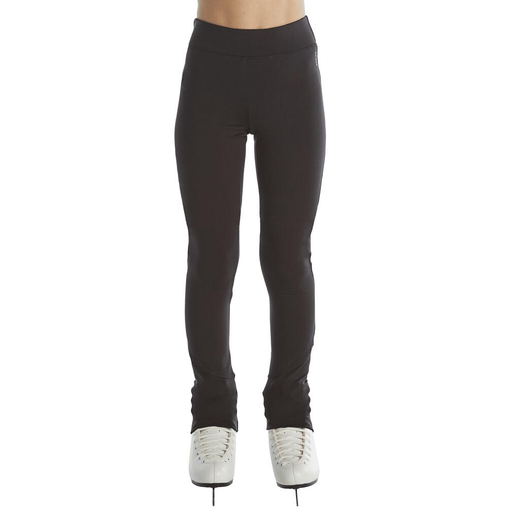 Kids' Figure Skating Training Leggings - Black