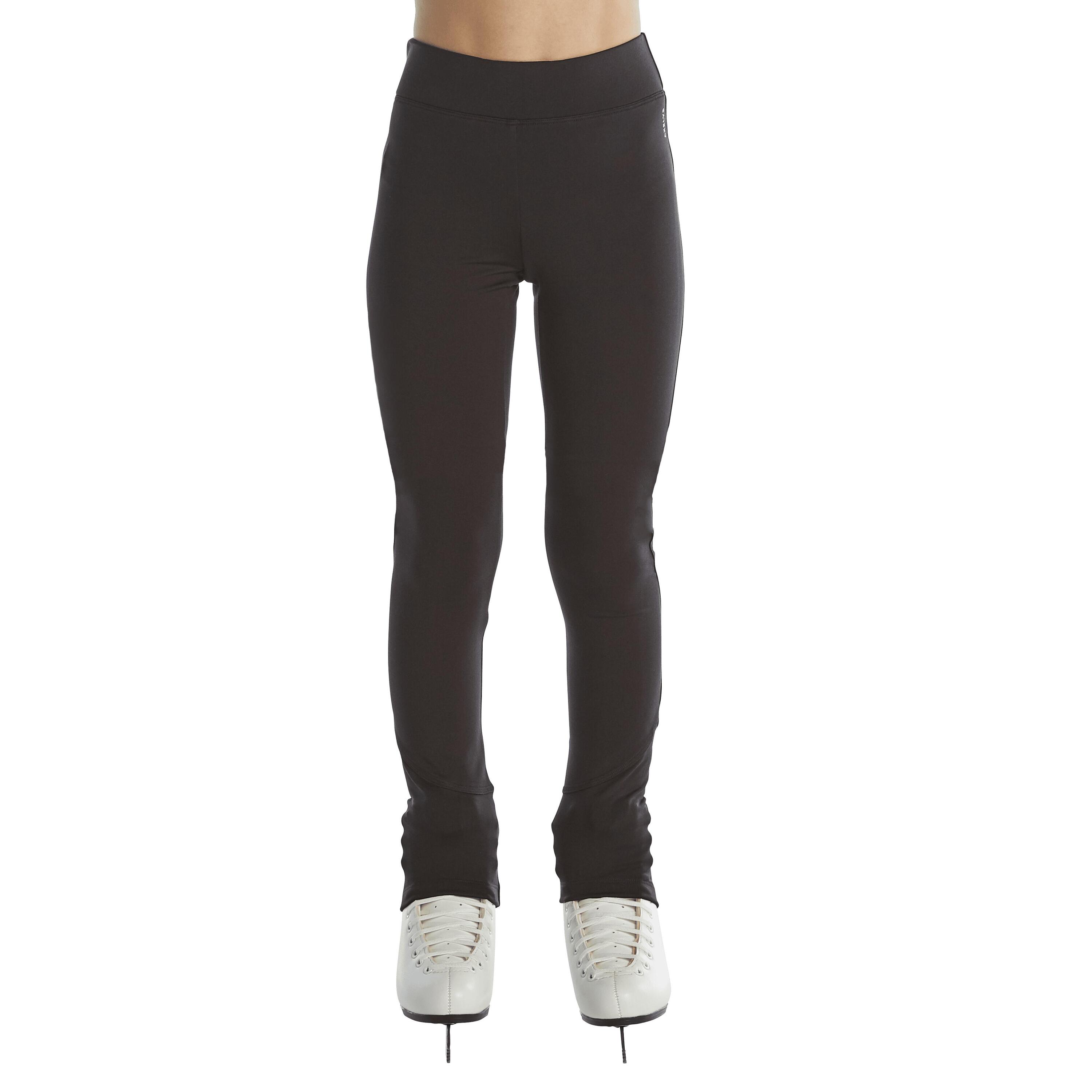 Kids' Figure Skating Training Leggings - Black 2/6