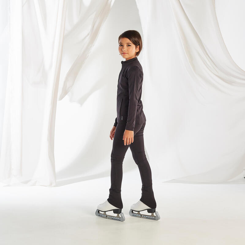 LEGGING ENTRAINEMENT PATINAGE ARTISTIQUE JUNIOR NOIR