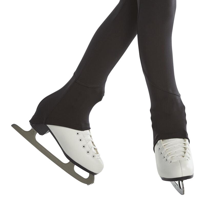 LEGGINGS PARA TREINO DE PATINAGEM ARTÍSTICA CRIANÇA PRETO