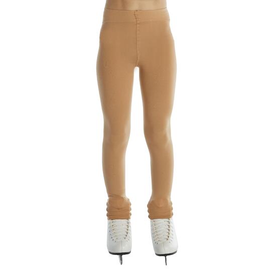 Eiskunstlauf-Strumpfhose fusslos Kinder
