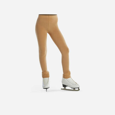 Eiskunstlauf-Strumpfhose fusslos Kinder - schwarz