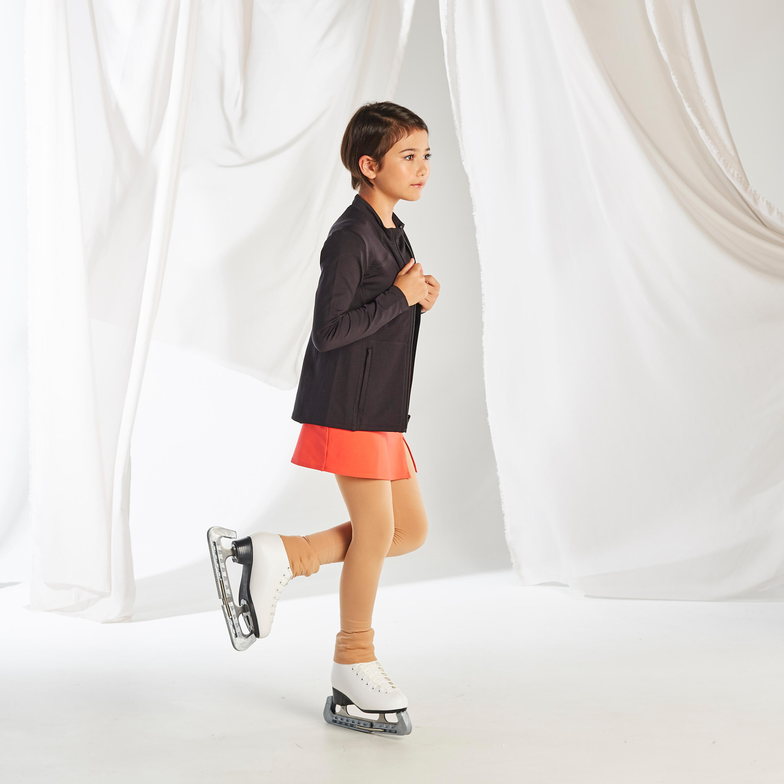 Kids' Training Figure Skating Jacket - Black 15/15