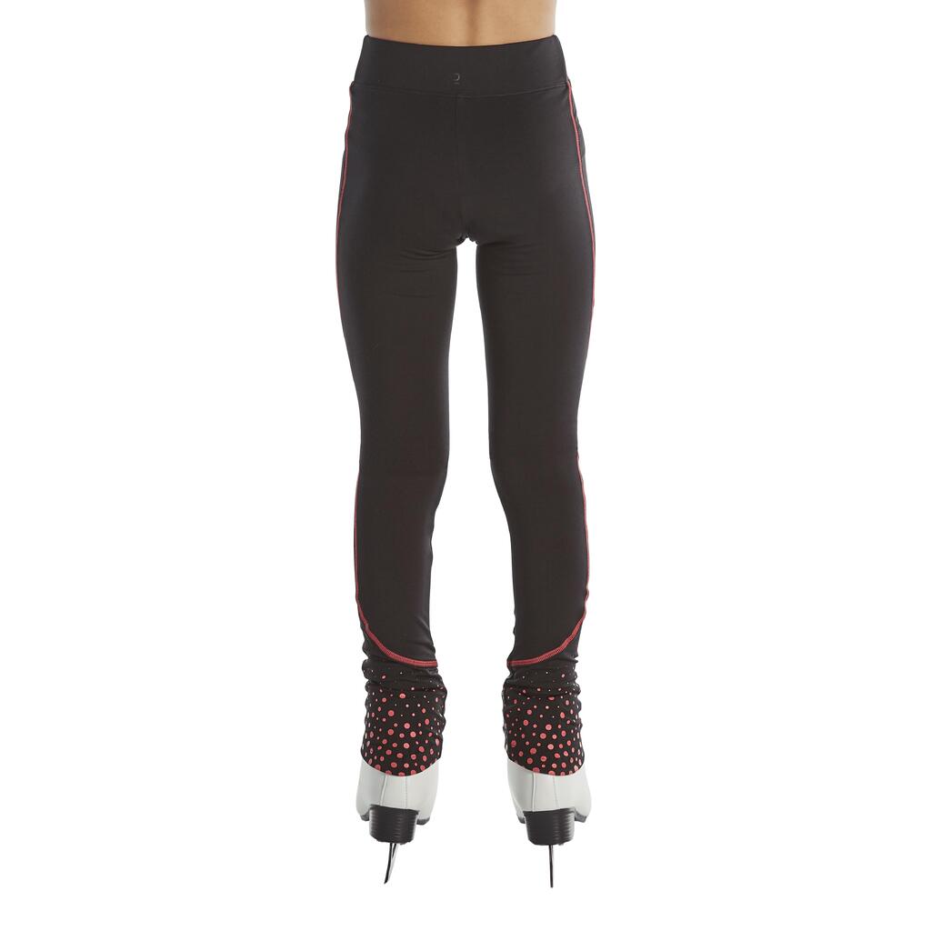 Kids' Figure Skating Training Leggings - Black