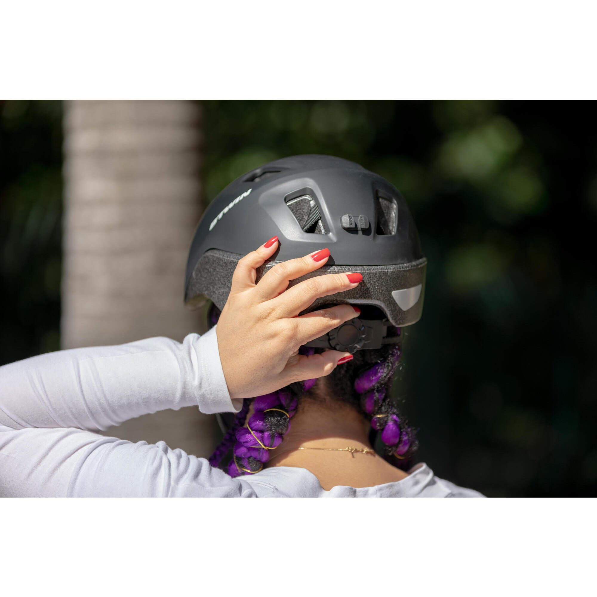 CITY BIKE HELMET 100 BLACK