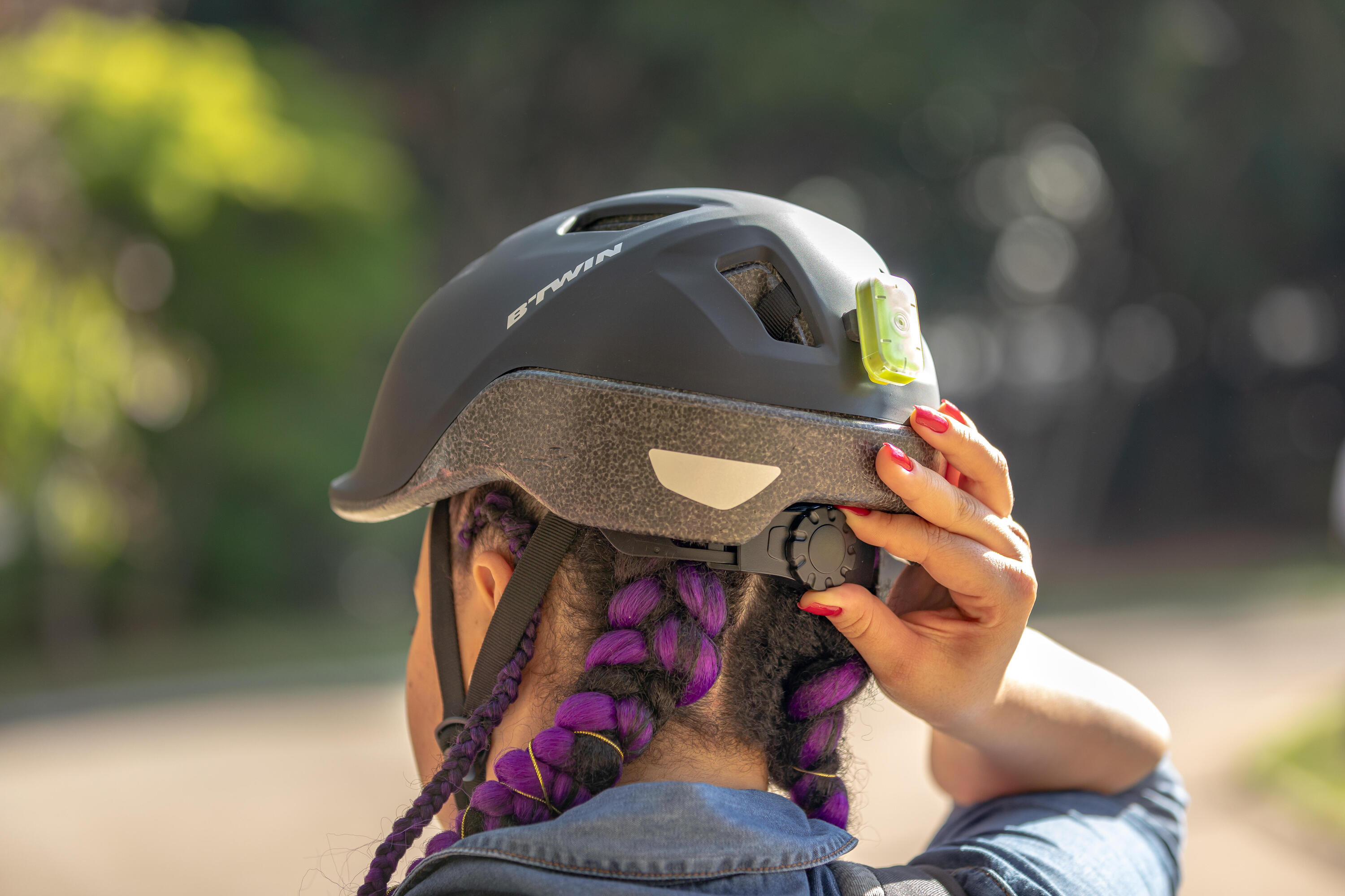 Casque vélo ville 100 noir 11/13