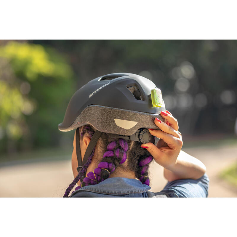 100 City Cycling Helmet Black