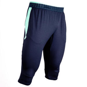 Pantalón 3/4 de fútbol adulto CLR azul oscuro