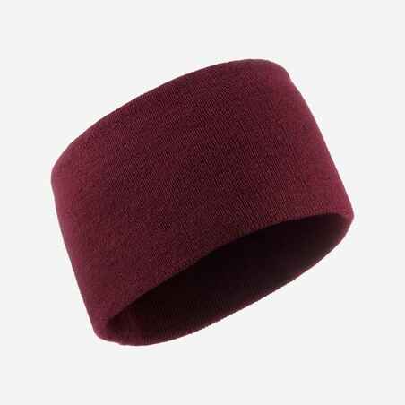 ADULT SKI HEADBAND - SIMPLE - BURGUNDY