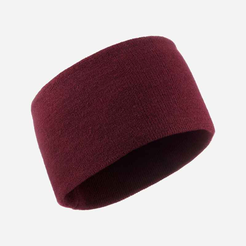 ADULT SKI HEADBAND - SIMPLE - BURGUNDY