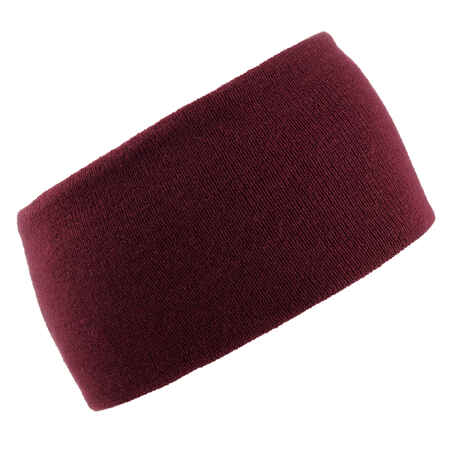 ADULT SKI HEADBAND - SIMPLE - BURGUNDY