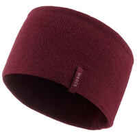 ADULT SKI HEADBAND - SIMPLE - BURGUNDY