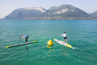 Stand-up paddle racing techniques