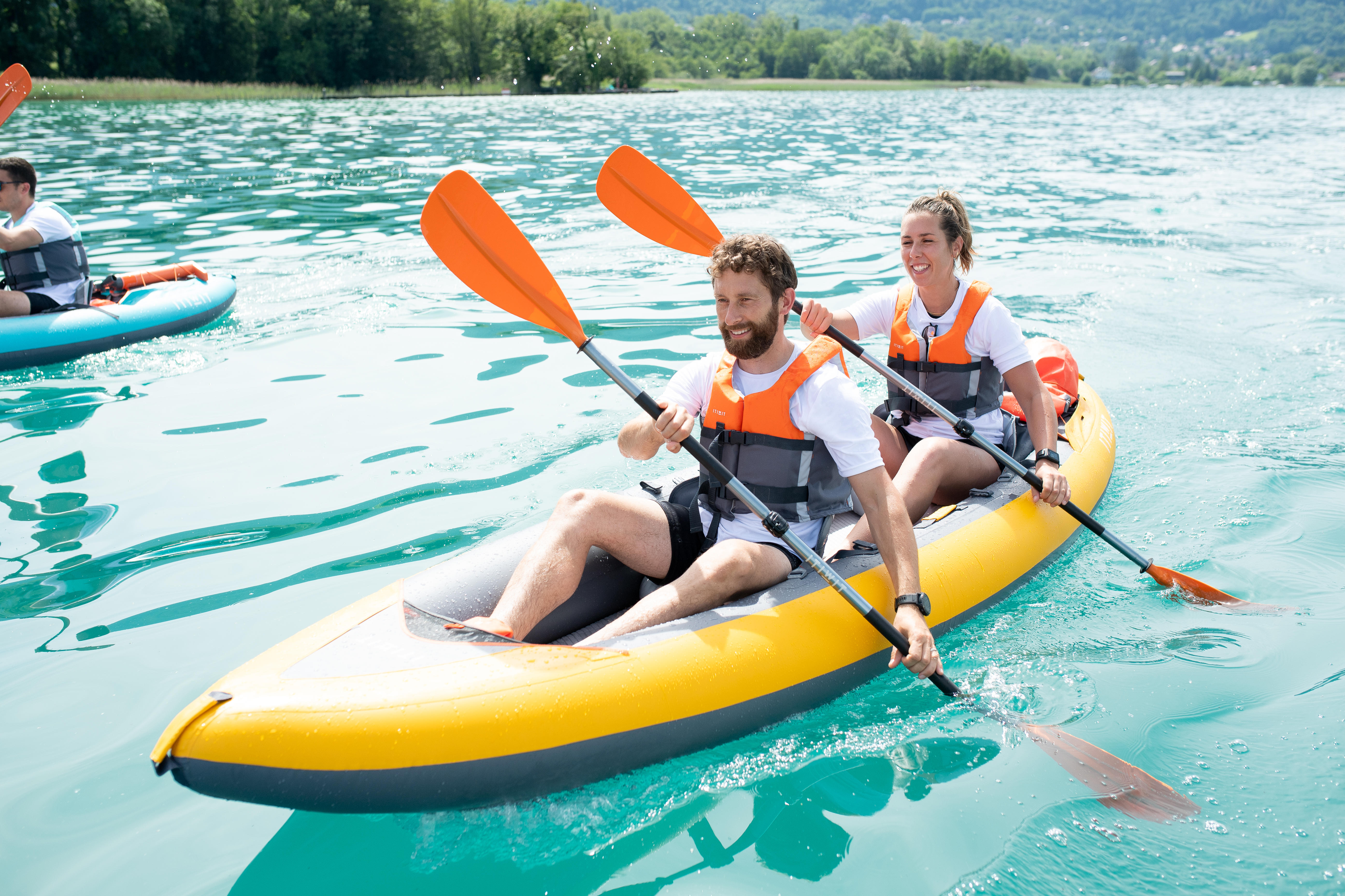 Kayak gonflable 2 personnes - KTI 100+ jaune - ITIWIT