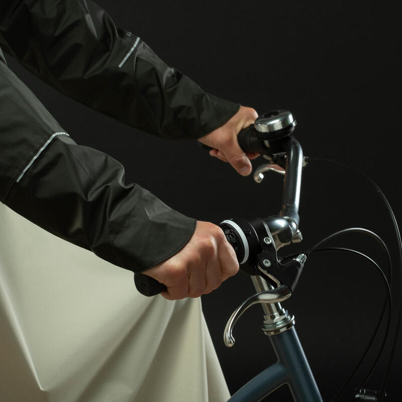 900 Cycling Rain Poncho - Khaki/Linen