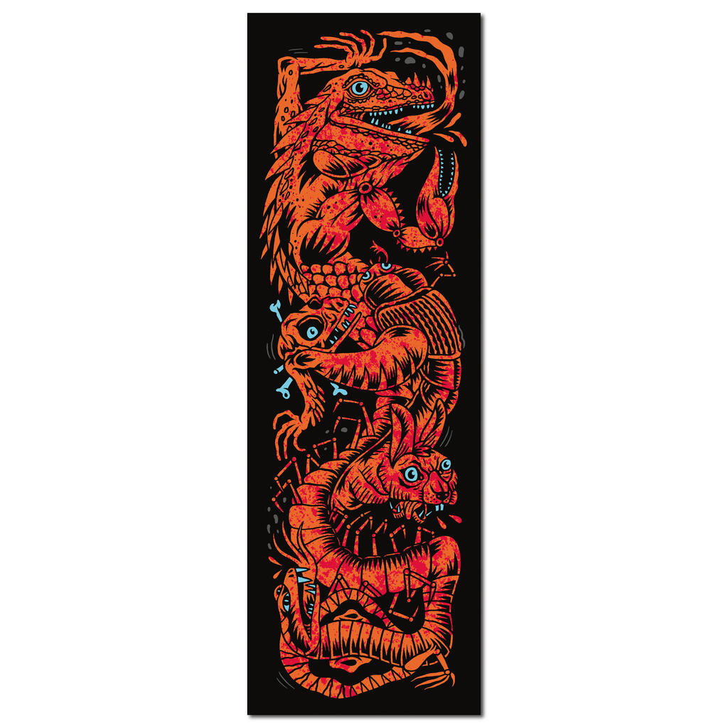 משטח גריפ לקורקינט, דגם 100 Desert - כתום