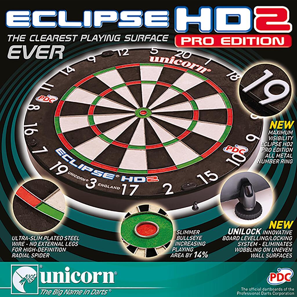 Steeldartscheibe - Eclipse Pro HD2 Sisalfasern