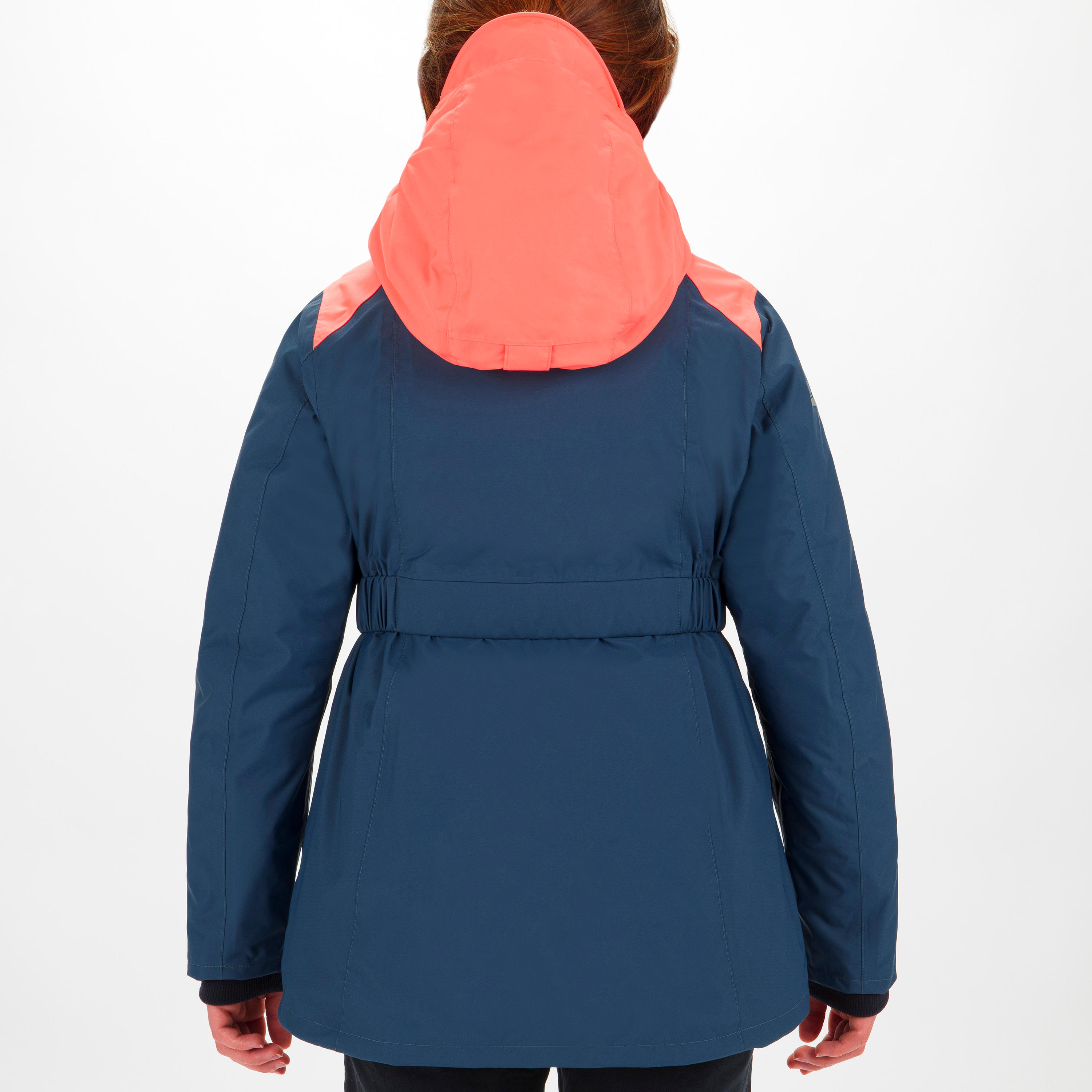 Girl's Warm Sailing Oilskin 100 - Grey Pink 5/12