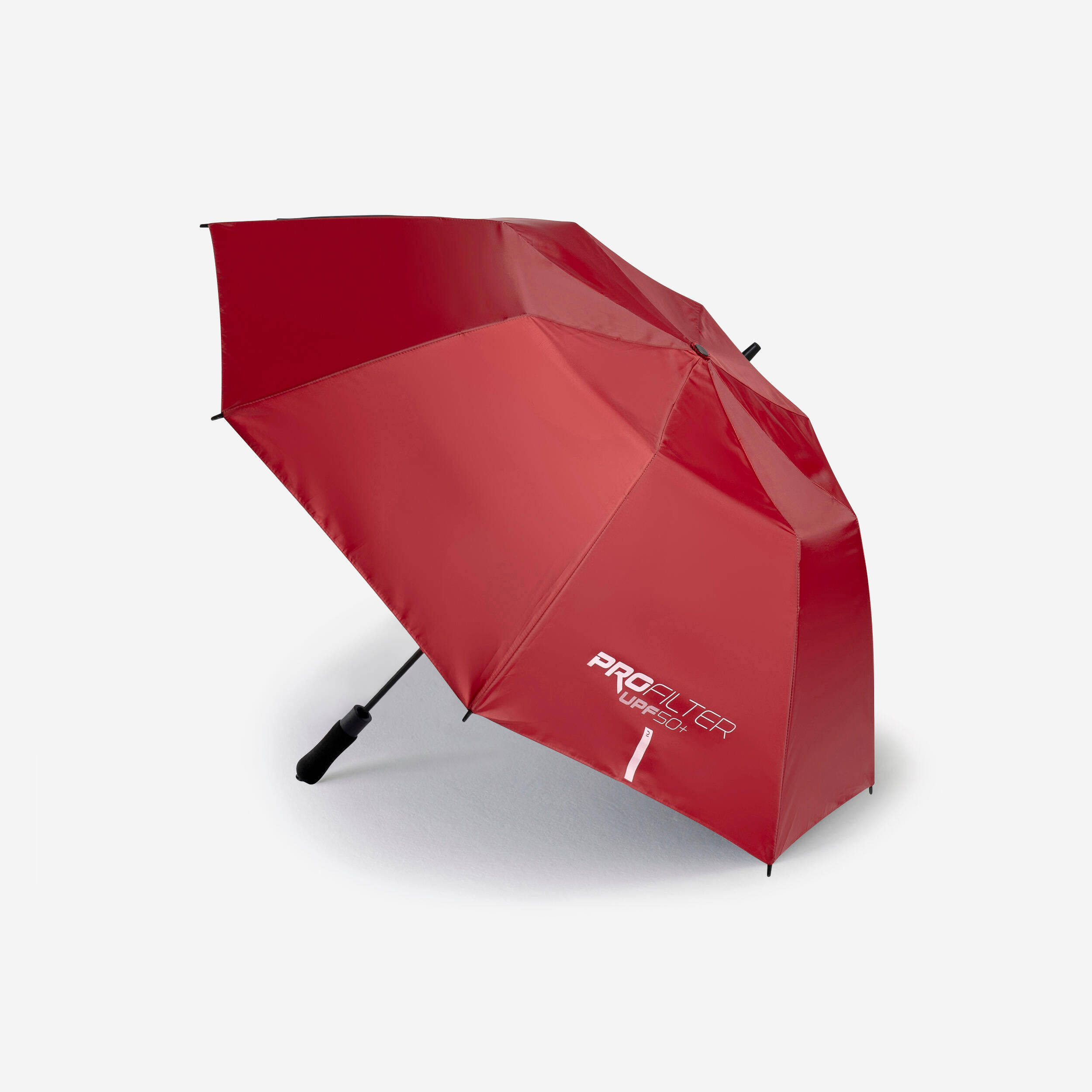 Waterproof Umbrella Small 110cm Coverage UPF50+ Sun Protection Auto Open - Red -  1