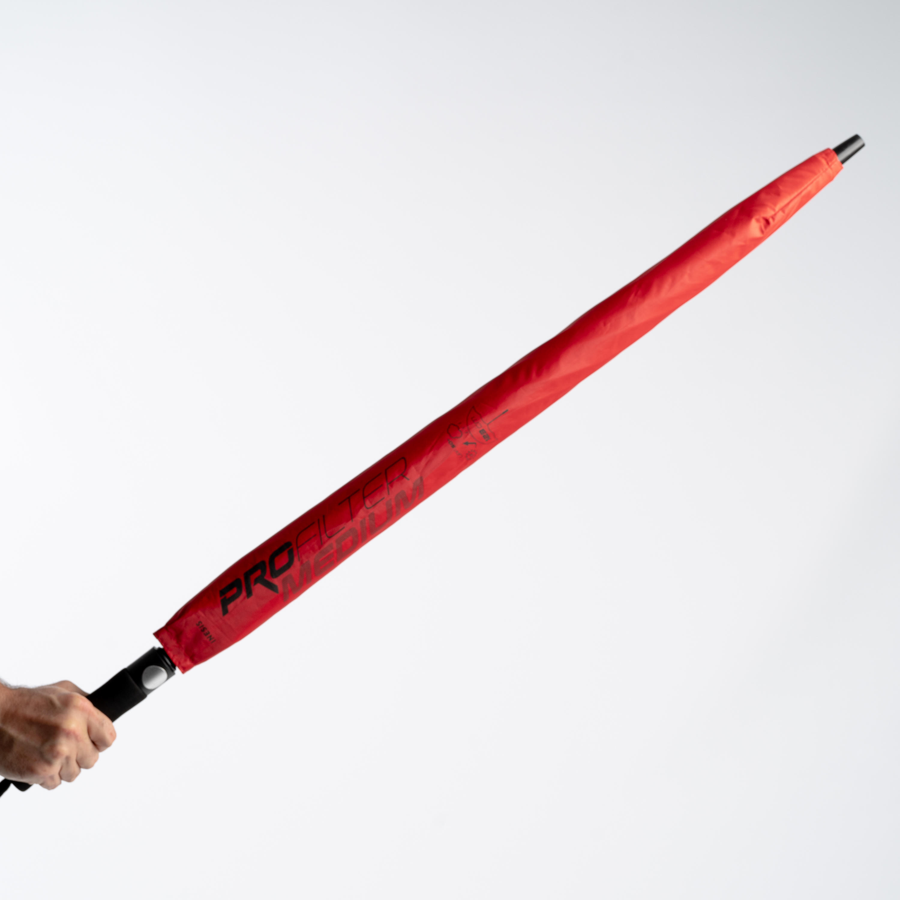 Waterproof Umbrella Medium  Size 123cm Coverage UV Protection Auto Open - Red