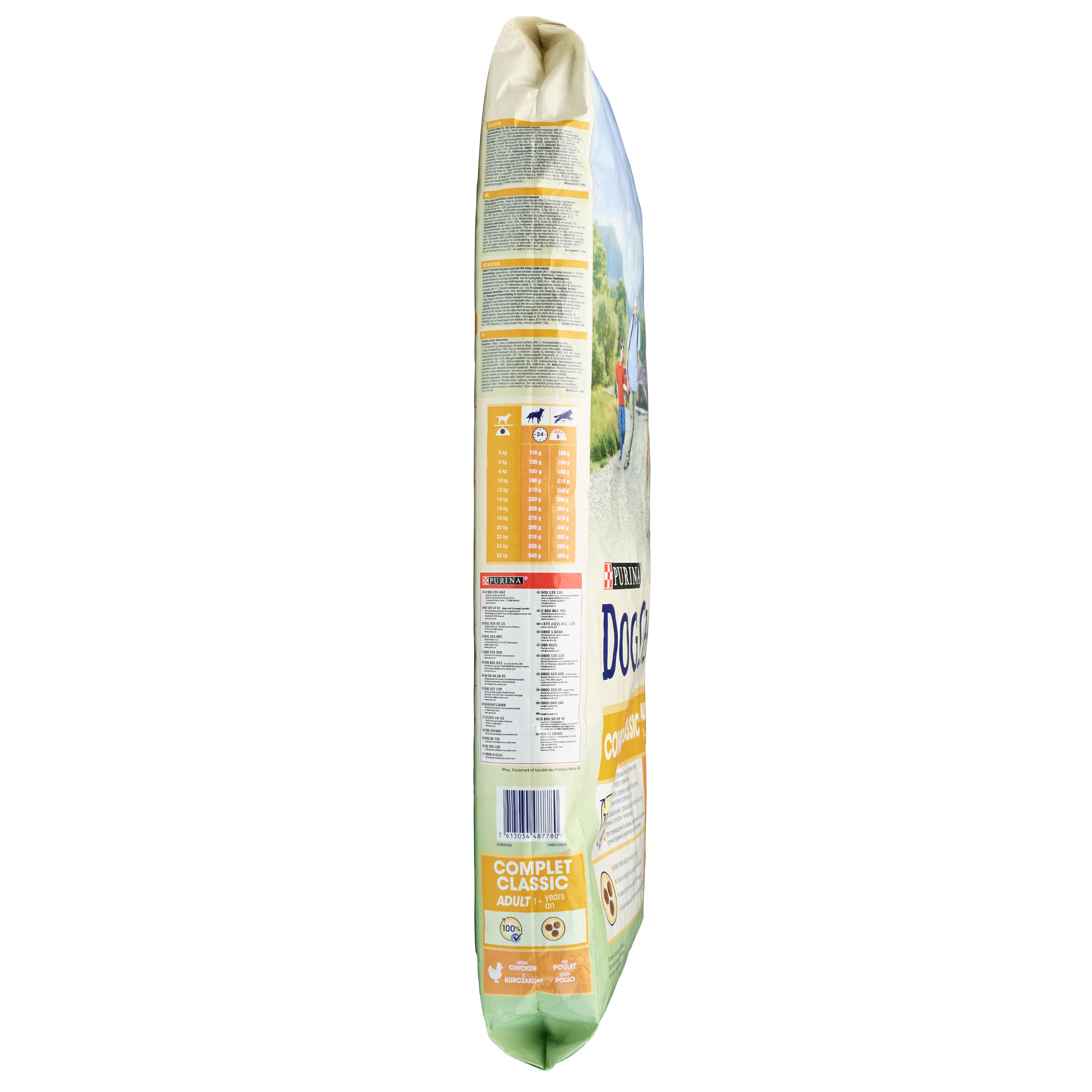 DOG CHOW Suché krmivo pre psy Dog Chow Complet/Classic s kuracím mäsom 14 kg 15 kg · záber 6