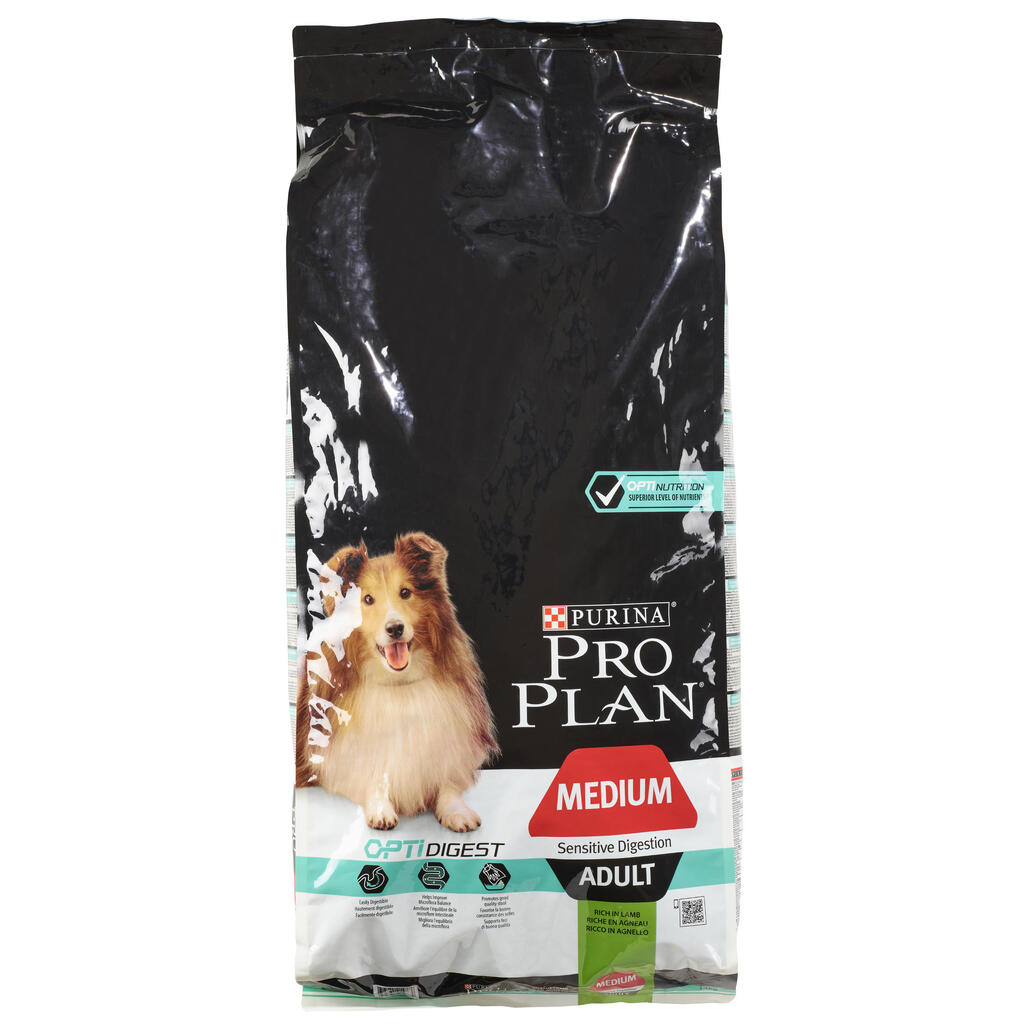 Hundefutter ADULT MEDIUM SENSITIV LAMM PRO PLAN 14 KG